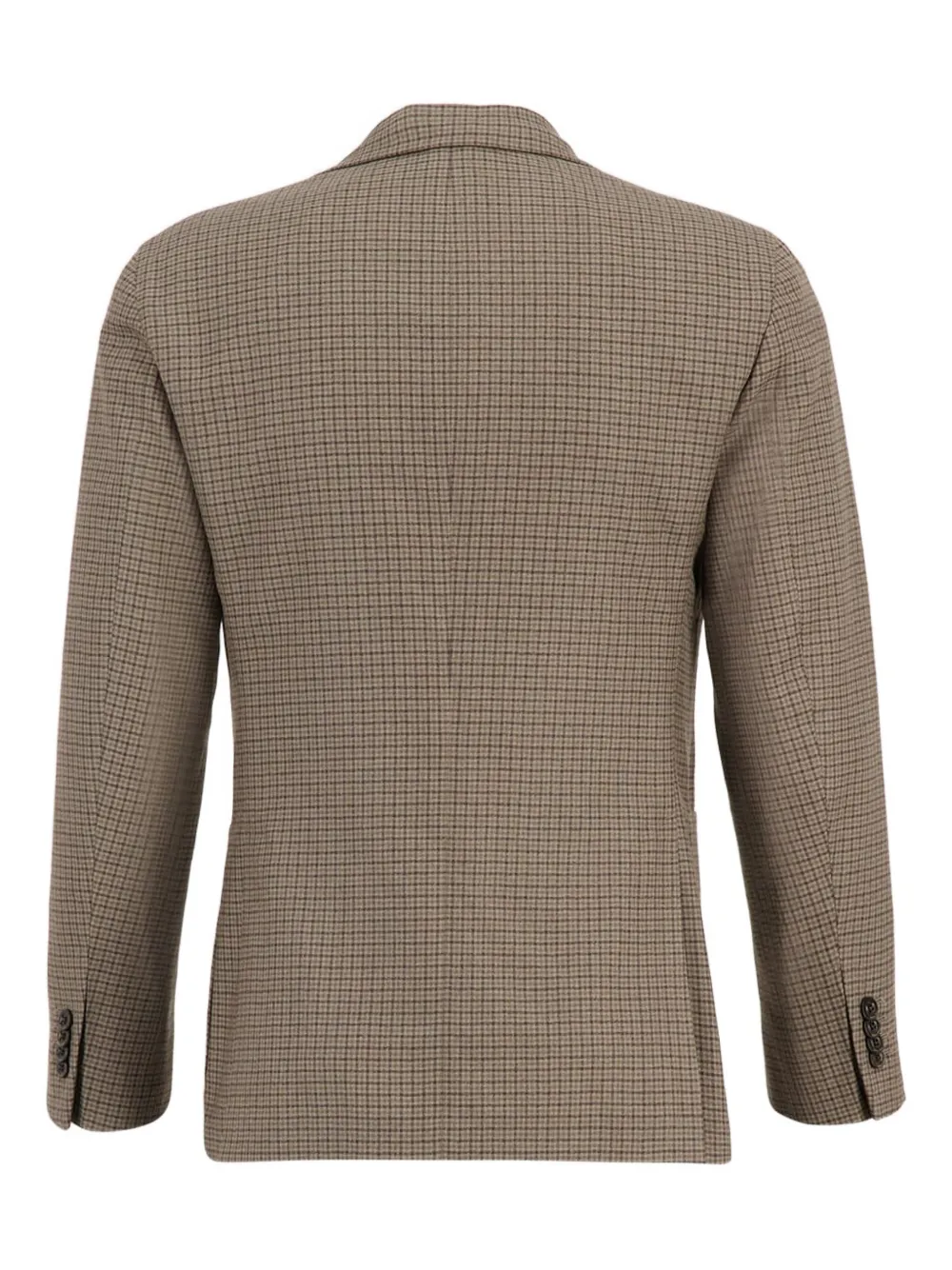 Boglioli Single-breasted Checked Blazer In Brown