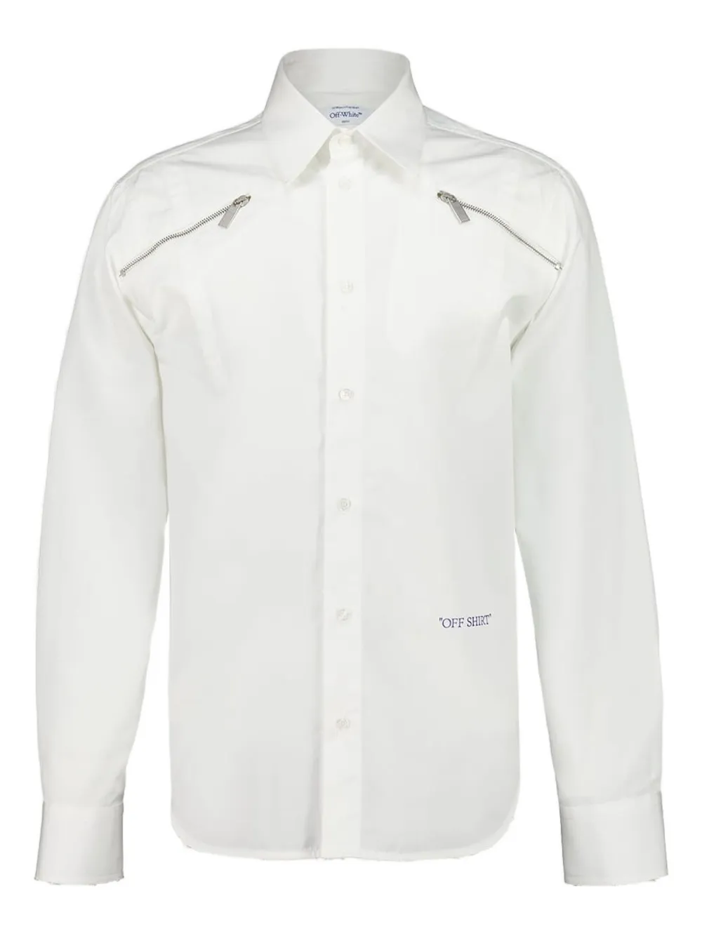 Off-White camisa manga larga con cierre | blanco | Image 1