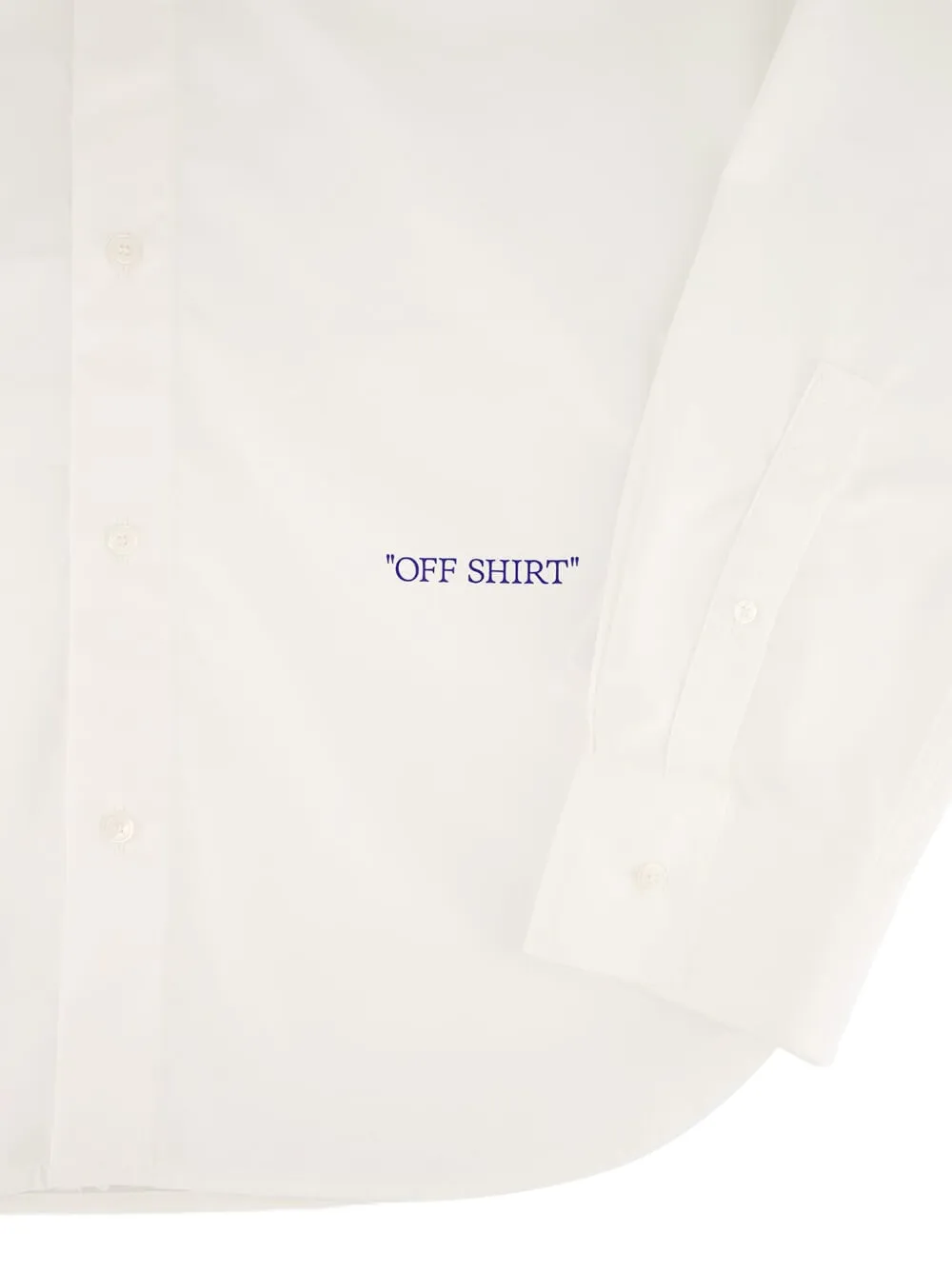 Off-White Overhemd met rits aan de zijkant Wit