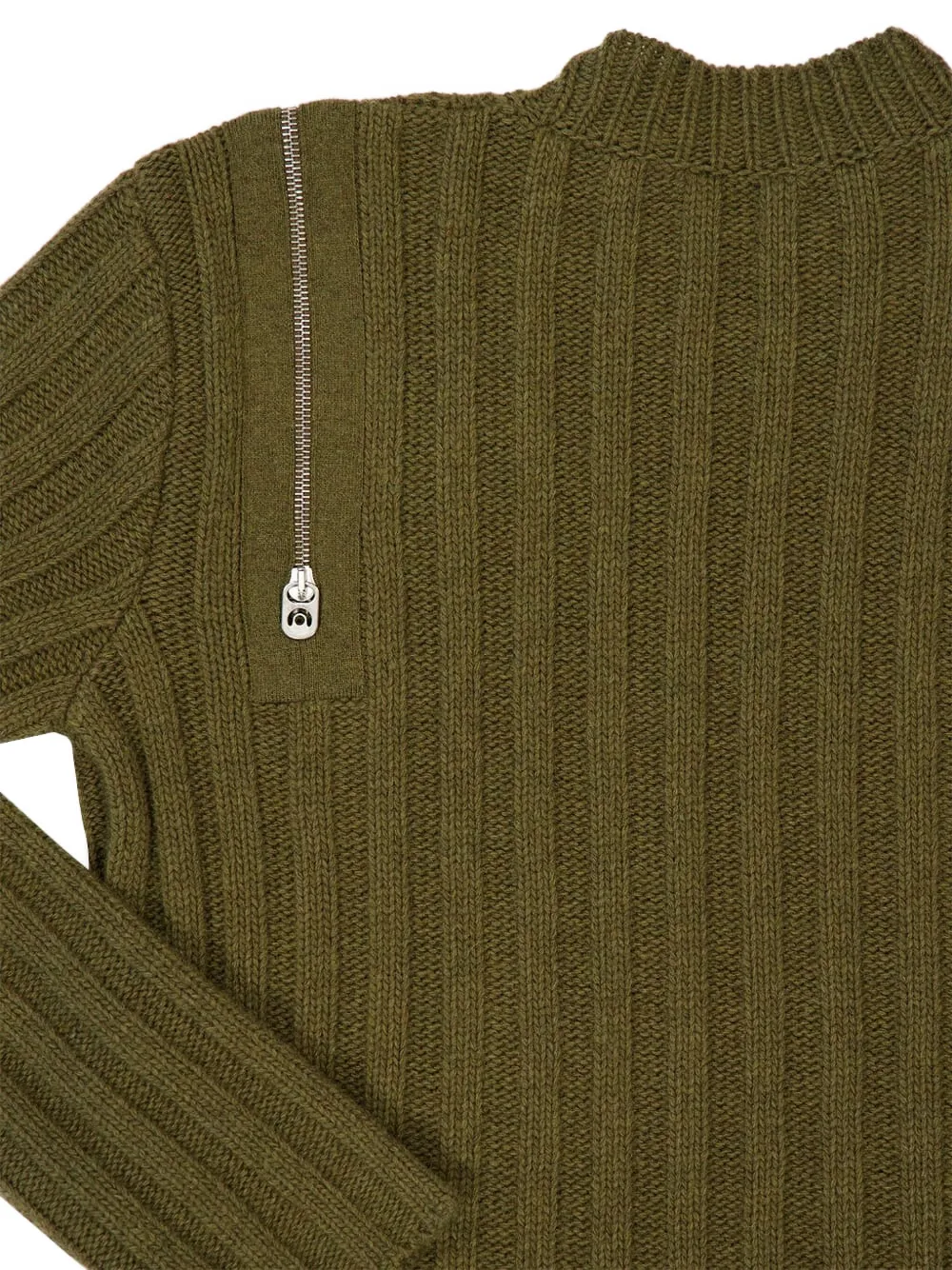 Off-White Geribbelde trui Groen