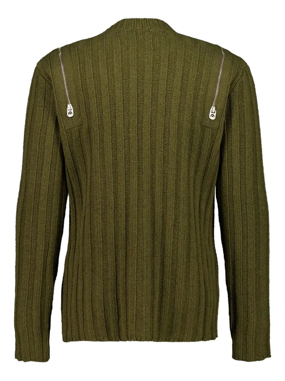 Off-White Geribbelde trui - Groen