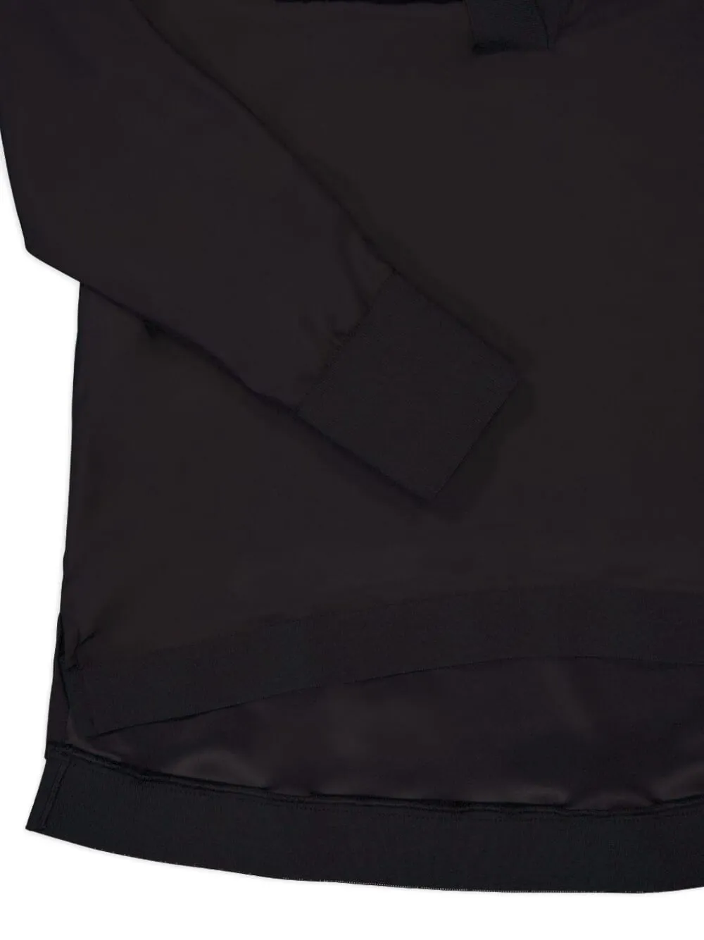 Paula V-neck Long-sleeve Top In Black