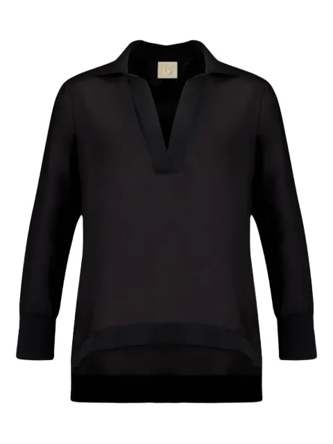 PAULA V-neck long-sleeve top