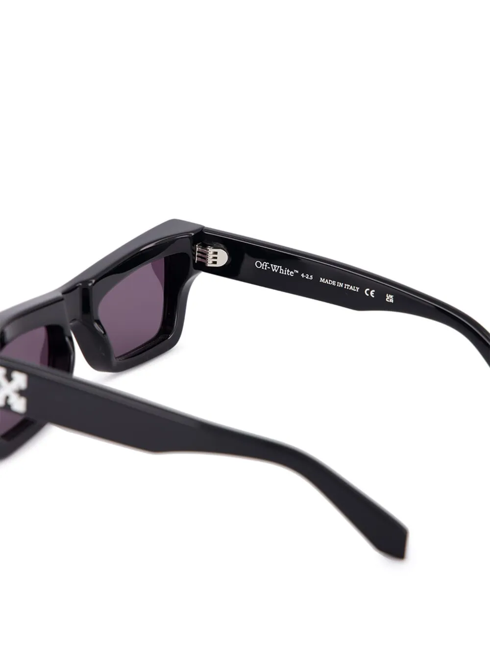 Off-White Eyewear Charleston zonnebril met geometrisch montuur Zwart