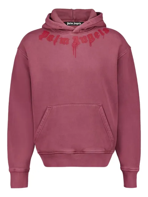 Palm Angels neck-logo hoodie