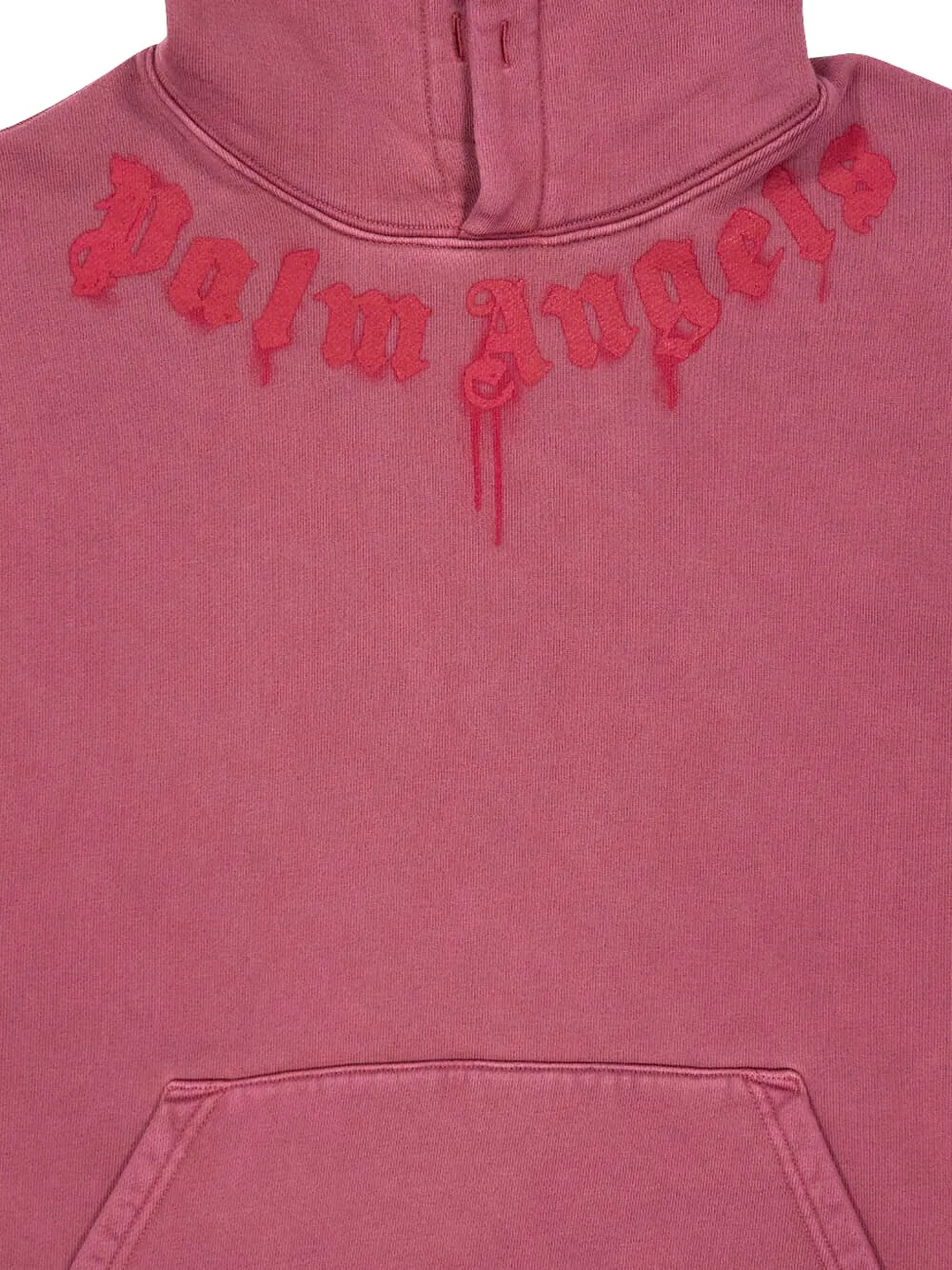 Palm Angels Hoodie met logo Rood