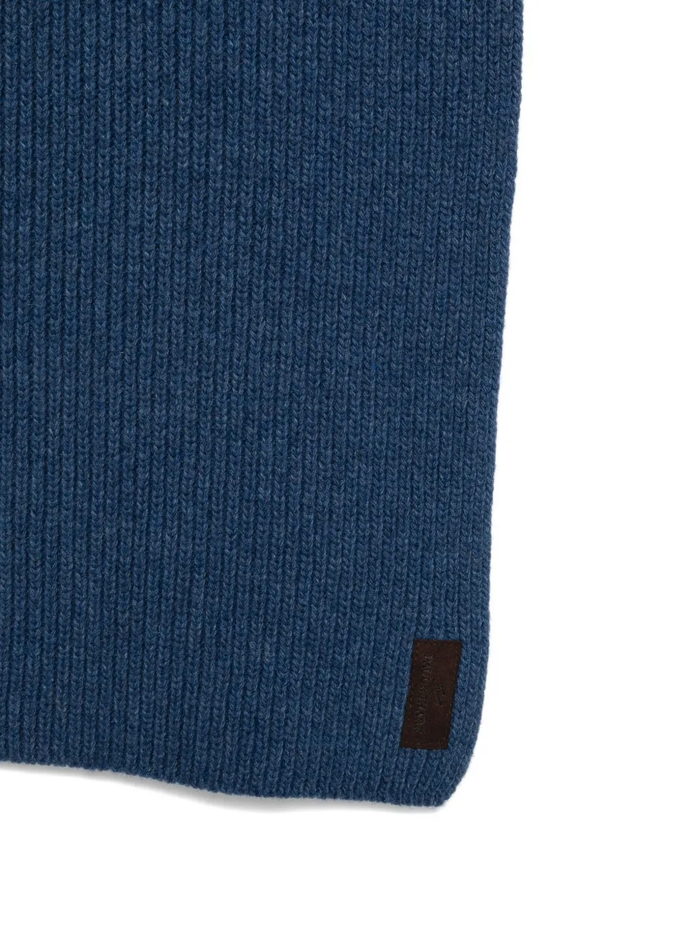 Paul & Shark ribbed-knit scarf - Blauw