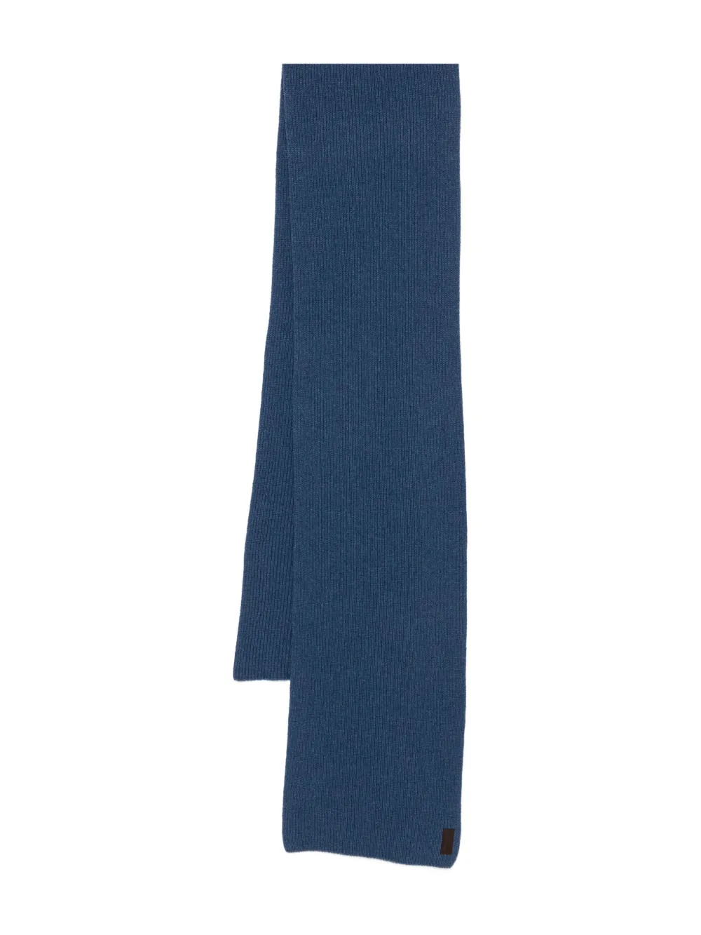 Paul & Shark Ribbed-knit Scarf In Blue