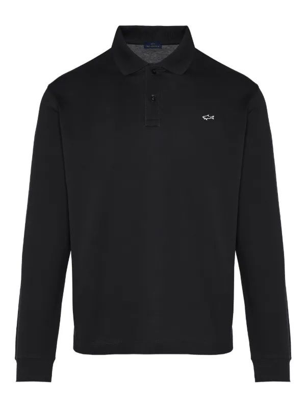 Paul Shark long-sleeve Polo Shirt Black FARFETCH JO