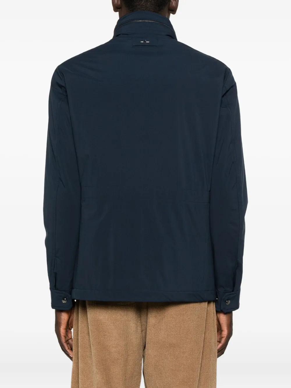 Paul & Shark Flap-pocket Stand-collar Jacket In Blue