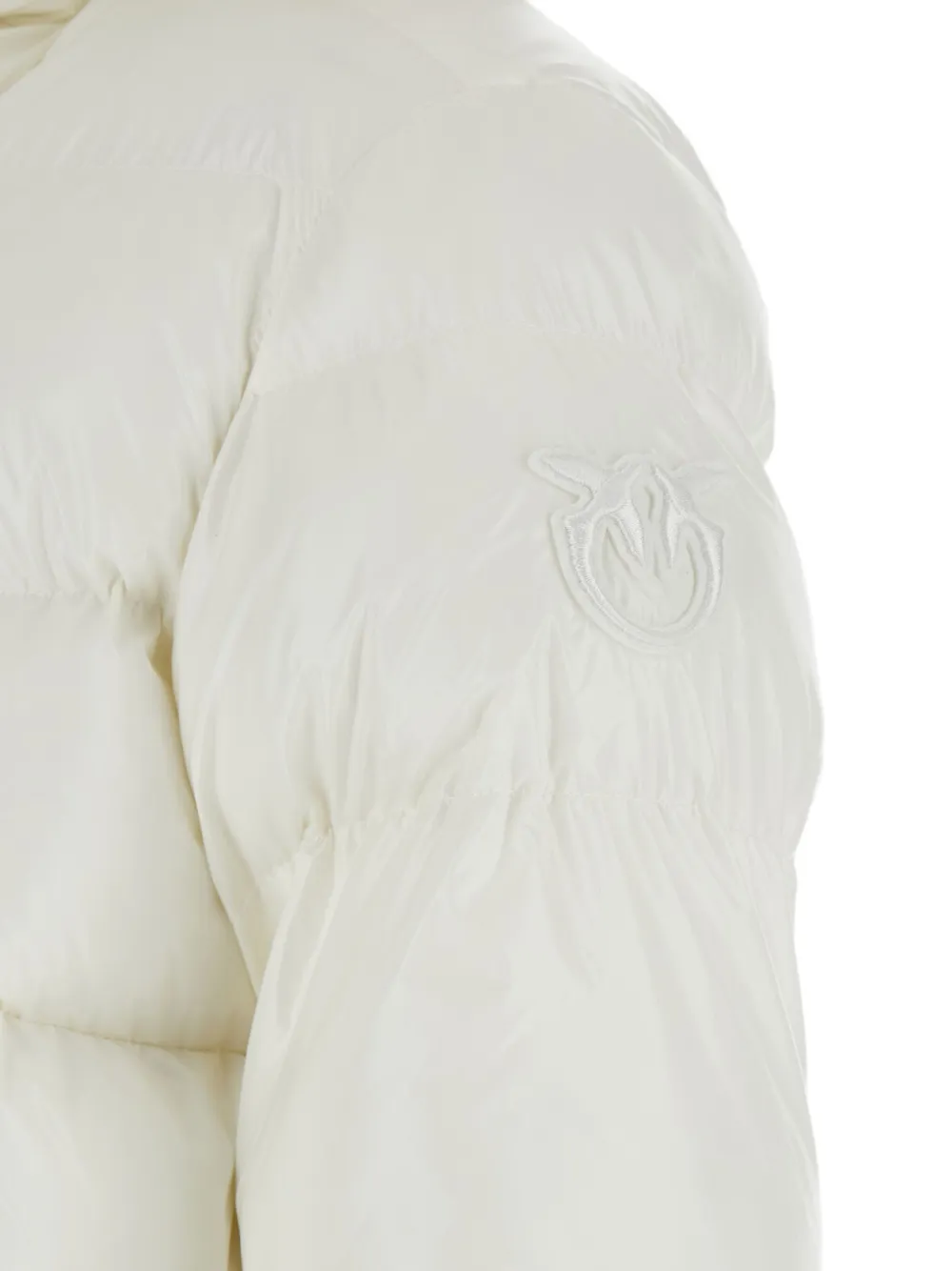 PINKO Donsjack met capuchon Wit