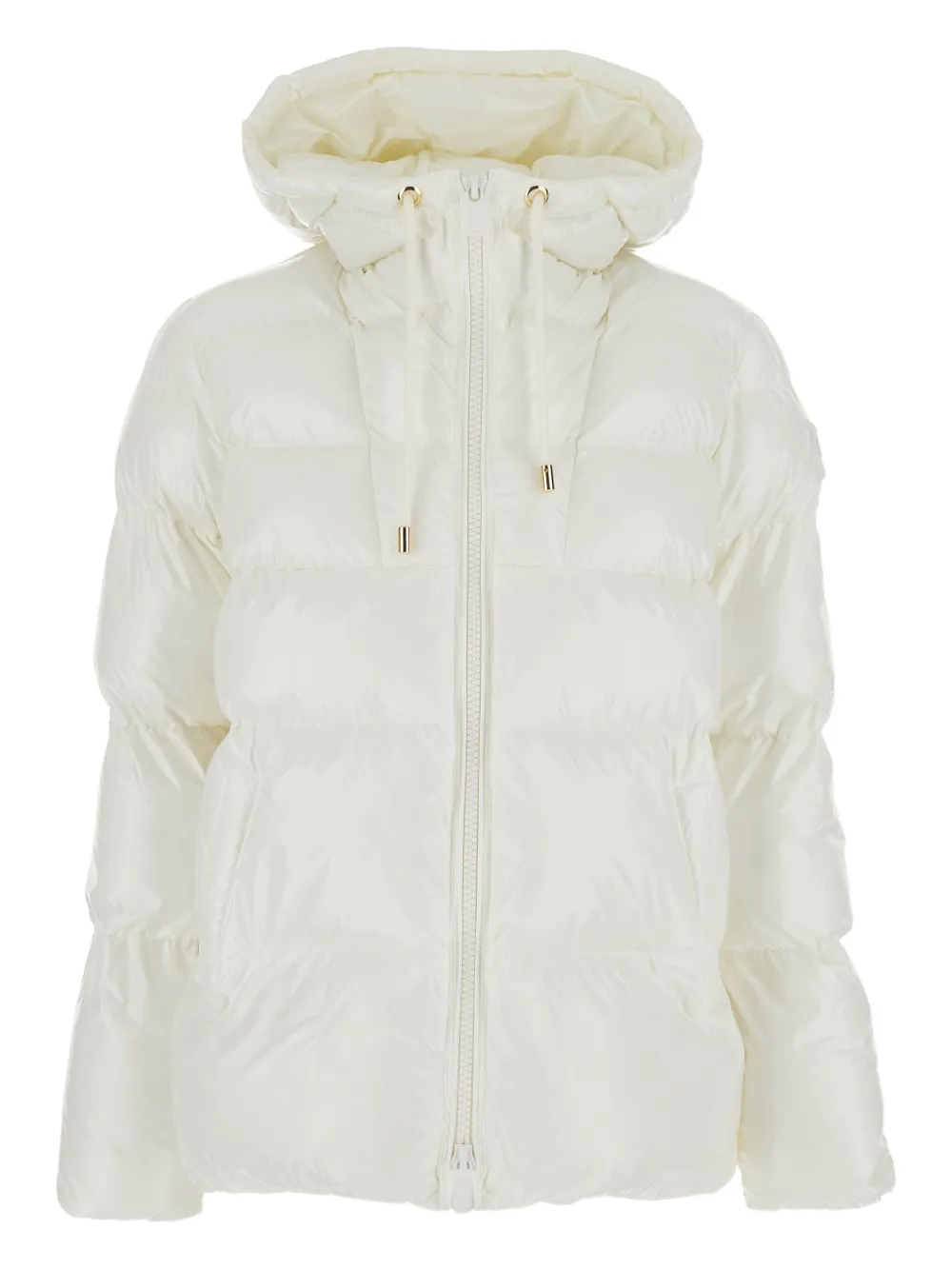 PINKO Donsjack met capuchon Wit