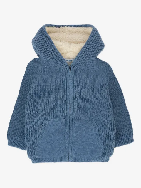 Mayoral hooded knitted cardigan