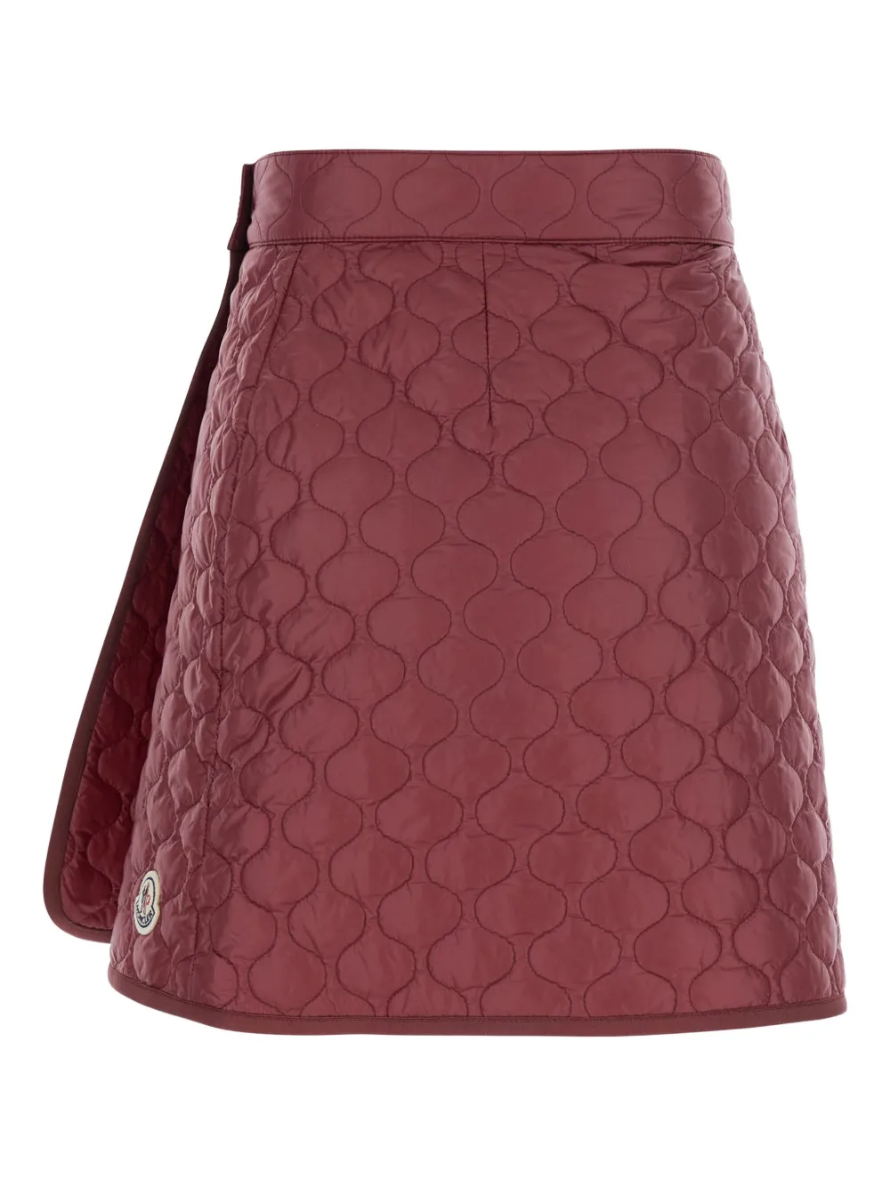 Moncler Gewatteerde mini-rok met rubberen logo Rood