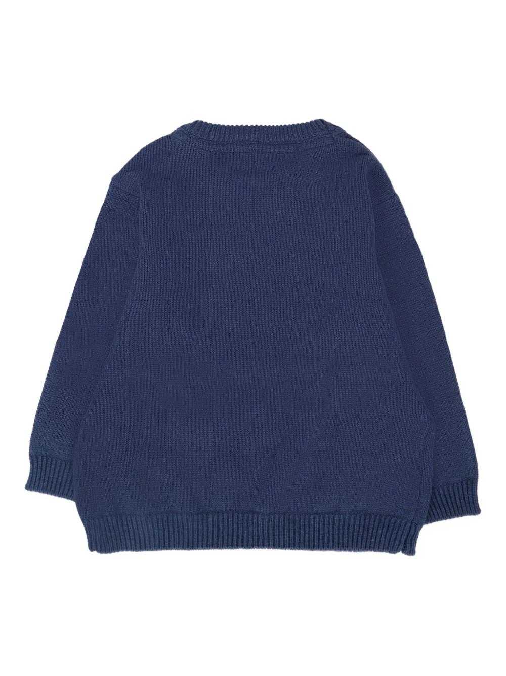 Mayoral button-detail cotton sweater BLUE