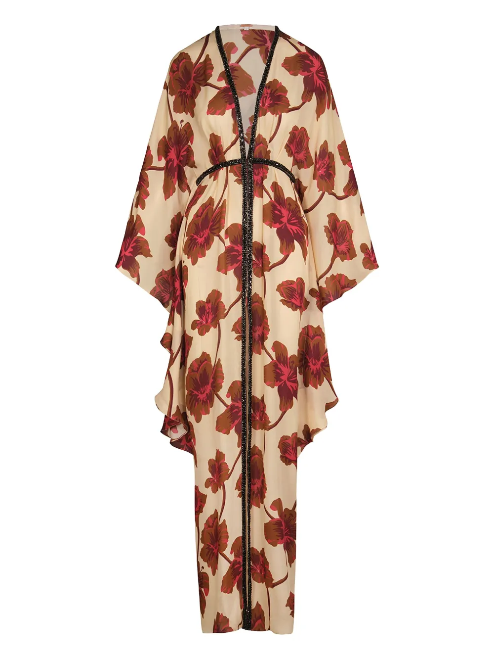 Johanna Ortiz floral-print maxi dress - ニュートラル Johanna Ortiz floral-print maxi dress - ニュートラル