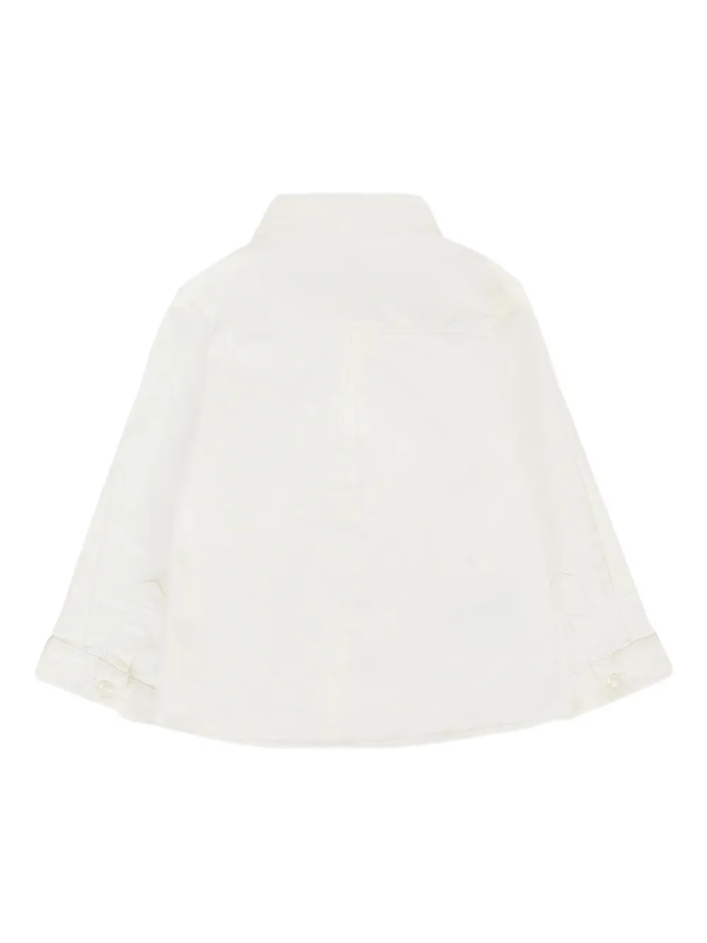 Mayoral bow-tie long-sleeve shirt Beige