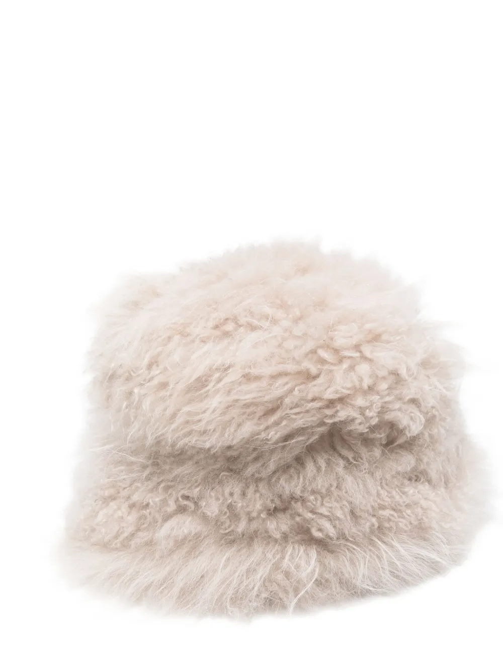 Simonetta Ravizza sheepskin fluffy hat | Neutrals | Image 1