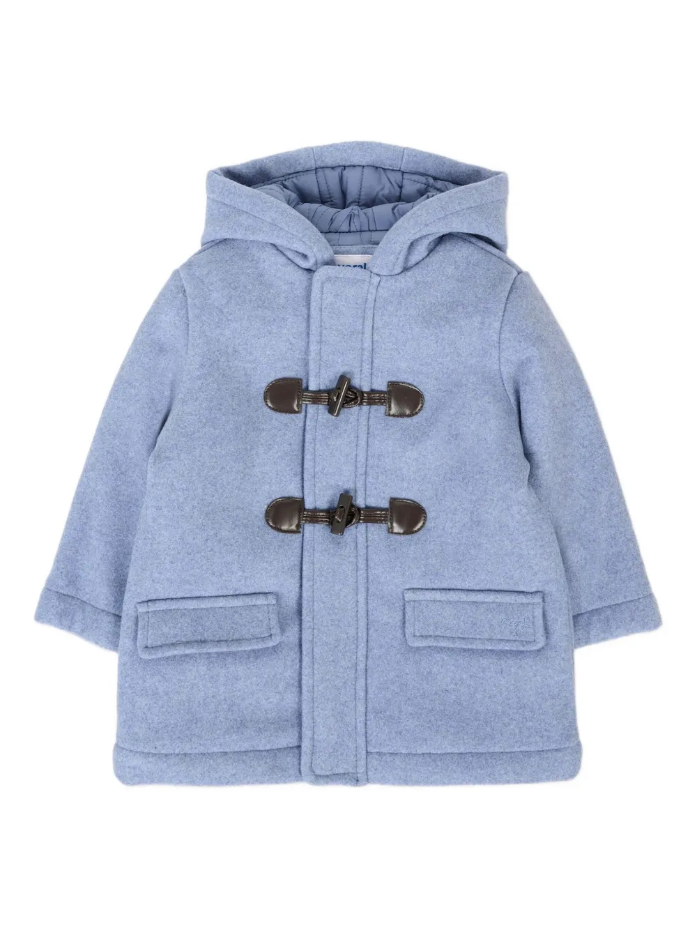 Mayoral hooded toggle coat | Blue | Image 1
