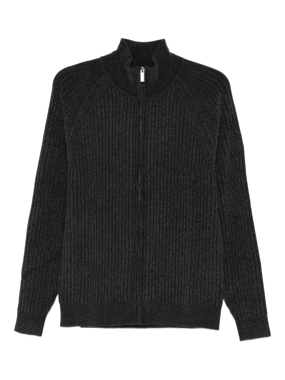 RRD ribbed zip-up sweater Grijs