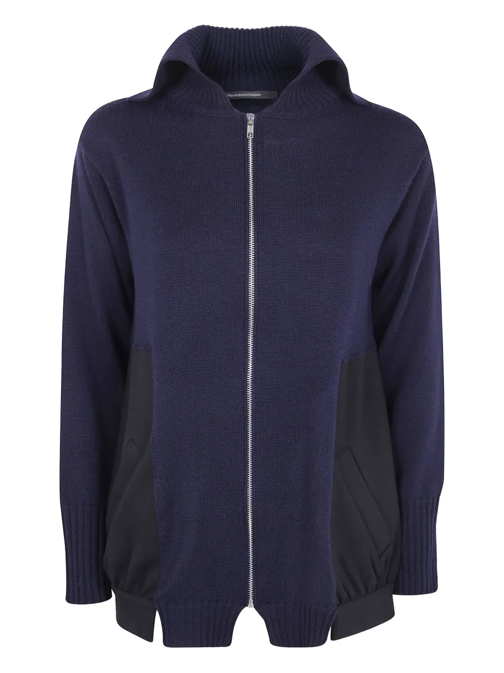PierAntonioGaspari Cardigan in lana con zip - Blu