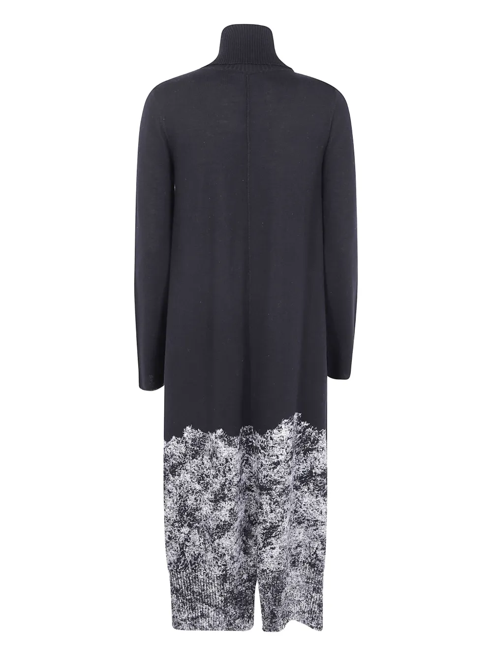 PierAntonioGaspari printed turtleneck dress - Zwart