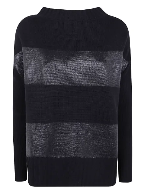 PierAntonioGaspari metallic-effect striped wool sweater