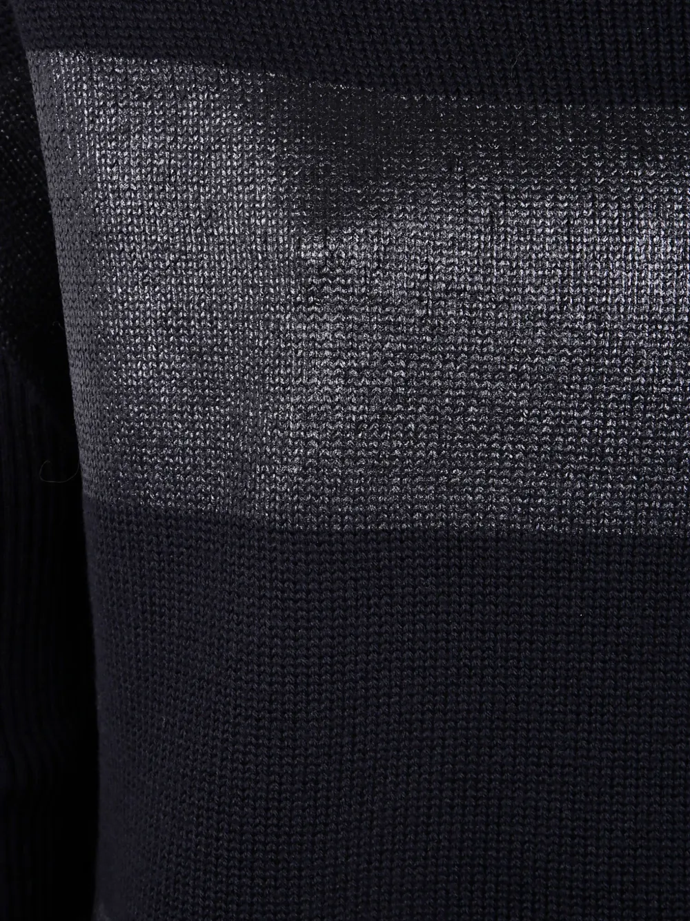 Pierantonio Gaspari Metallic-effect Striped Wool Sweater In Black