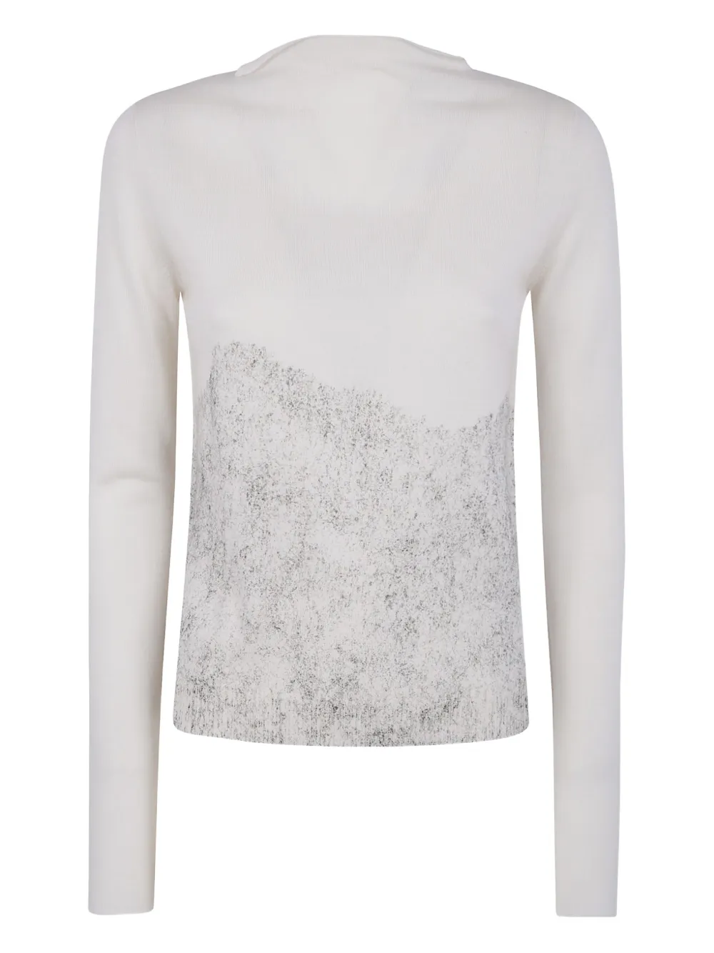 PierAntonioGaspari turtleneck speckled wool sweater | White | Image 1