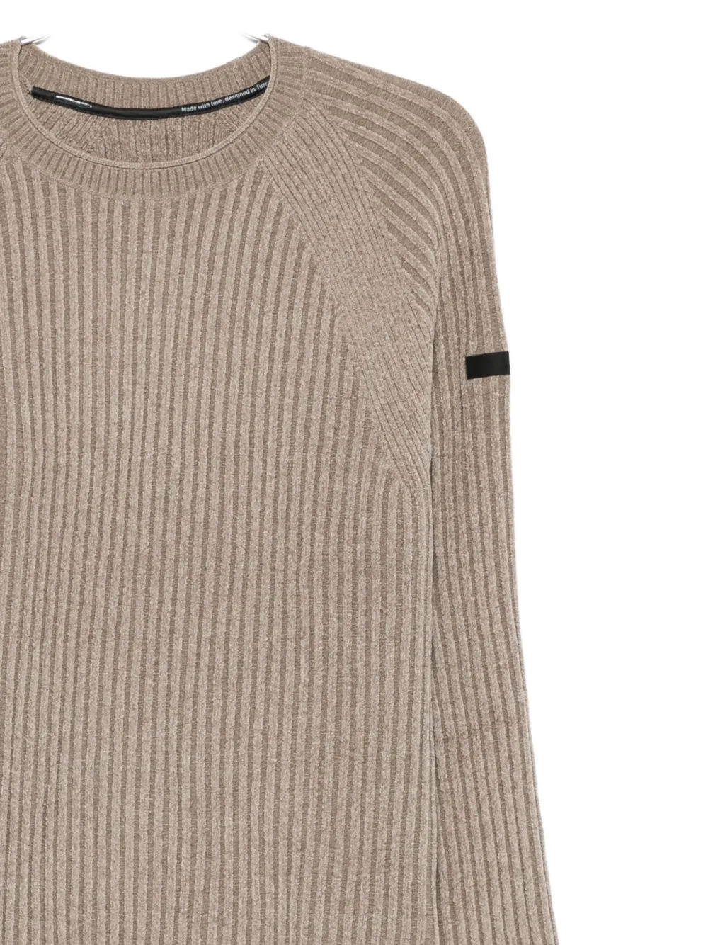RRD ribbed-knit raglan sweater Beige
