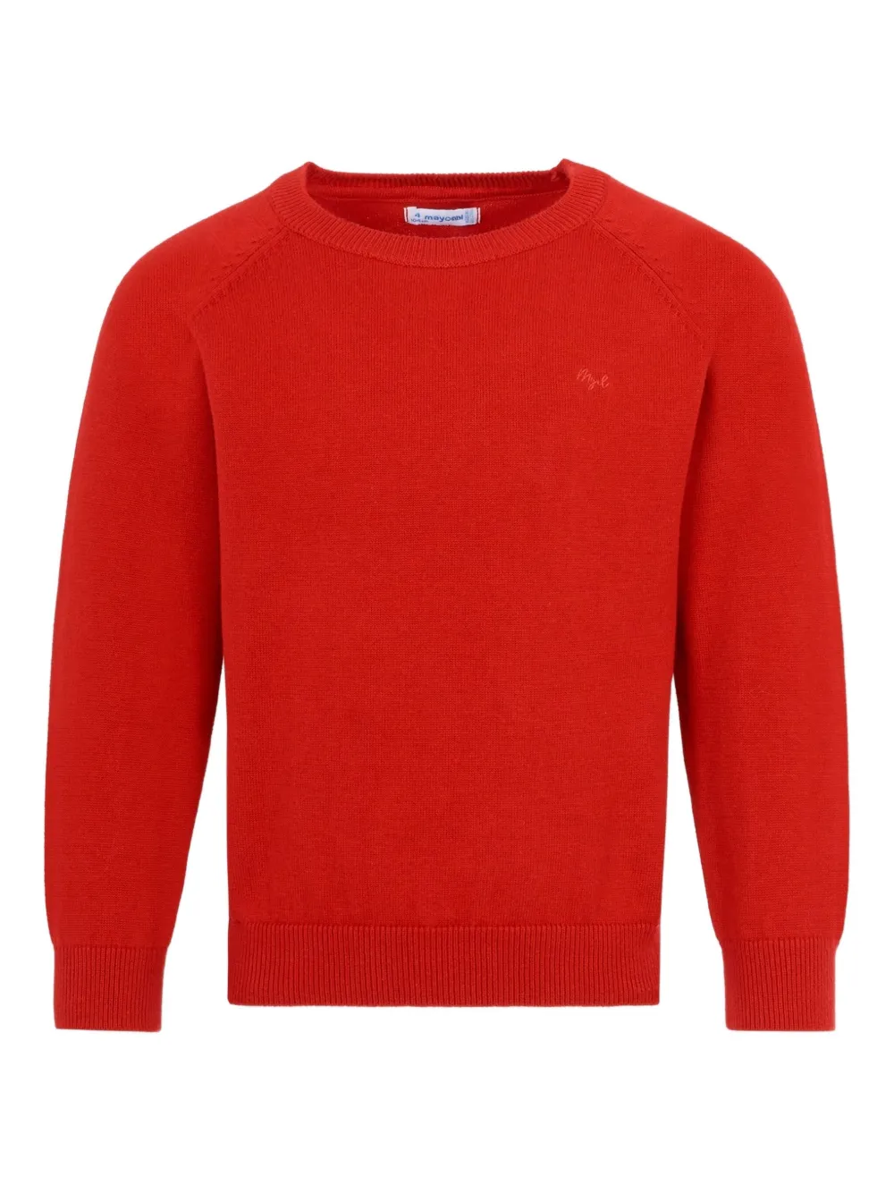 Mayoral raglan-sleeve cotton sweater Rood