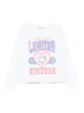 Billieblush sequin-embellished heart T-shirt - White