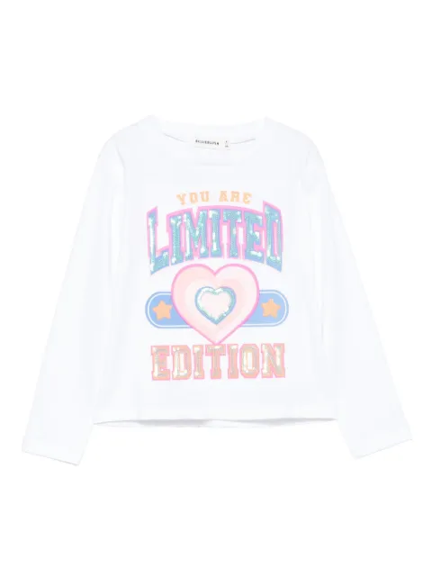 Billieblush sequin-embellished heart T-shirt