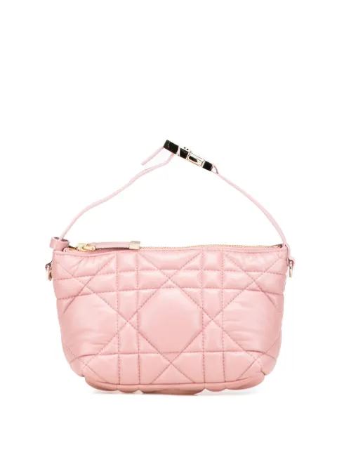 Christian Dior Pre-Owned 2022 Small Calfskin Macrocannage Diortravel Nomad Pouch handbag