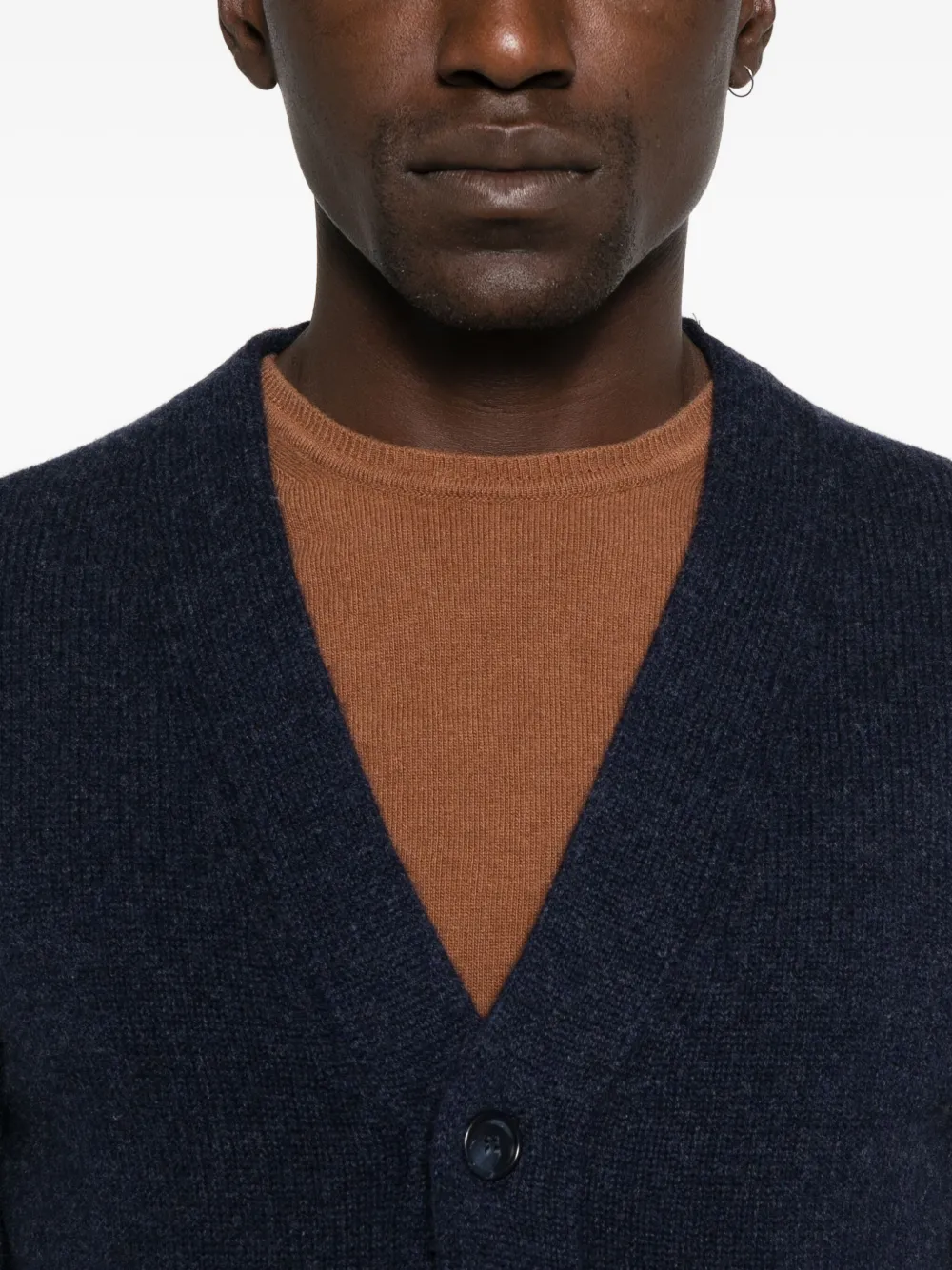 Daniele Fiesoli Button-front Wool Cardigan In Blue