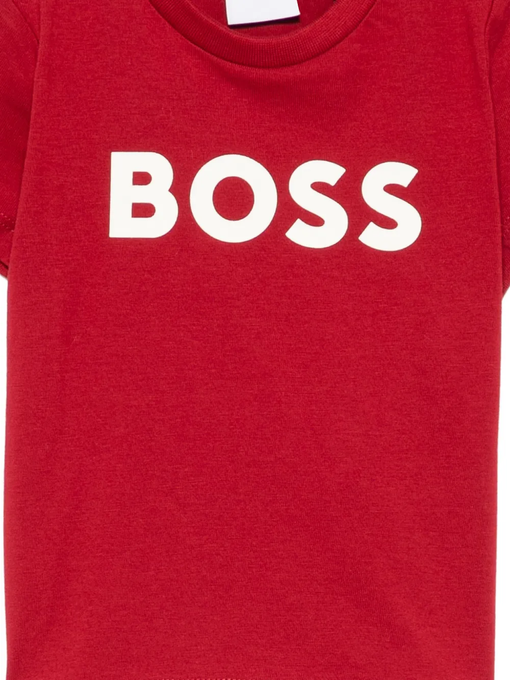 BOSS T-shirt met logoprint Rood