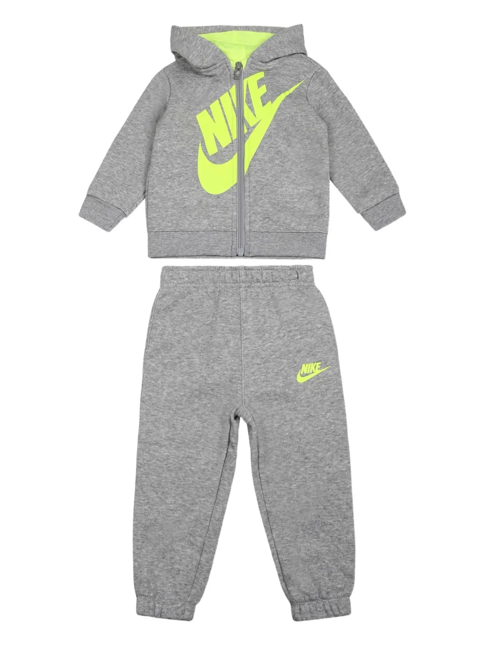 Nike Babies' Logo-appliqué Tracksuit Set In Gray