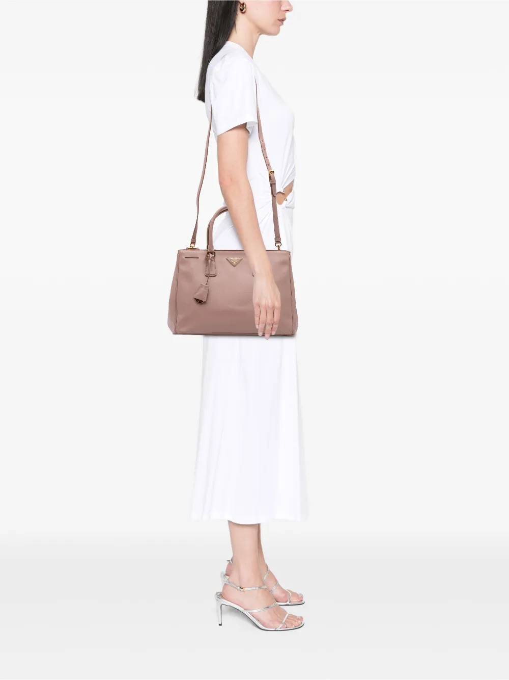 Prada Pre-Owned 2000-2025 Medium Saffiano Lux Galleria Double Zip satchel | Pre-Owned | Image 2