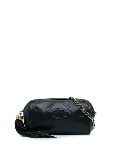 CHANEL Pre-Owned 1986-1988 CC Lambskin Tassel shoulder bag