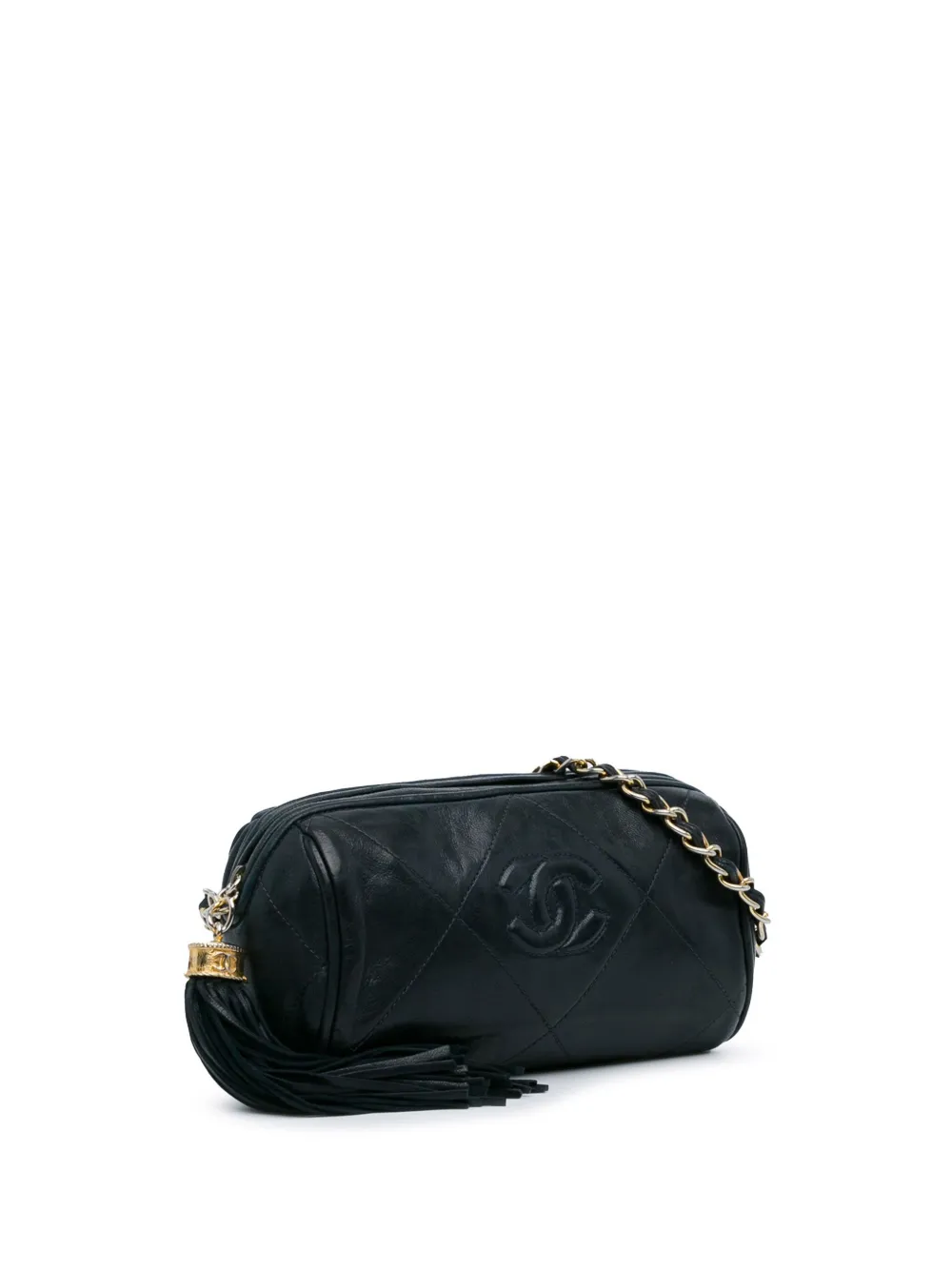 CHANEL Pre-Owned 1986-1988 CC Lambskin Tassel shoulder bag | Pre-Owned | Image 2
