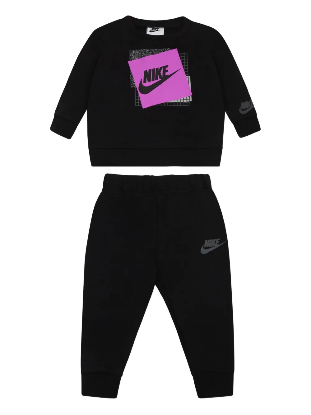 Nike Kids logo-detail tracksuit | Black | Image 1