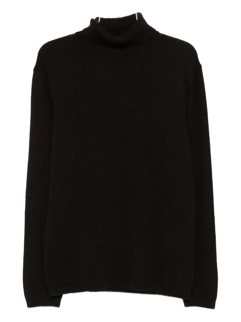 Daniele Fiesoli Turtleneck Wool Sweater In Brown