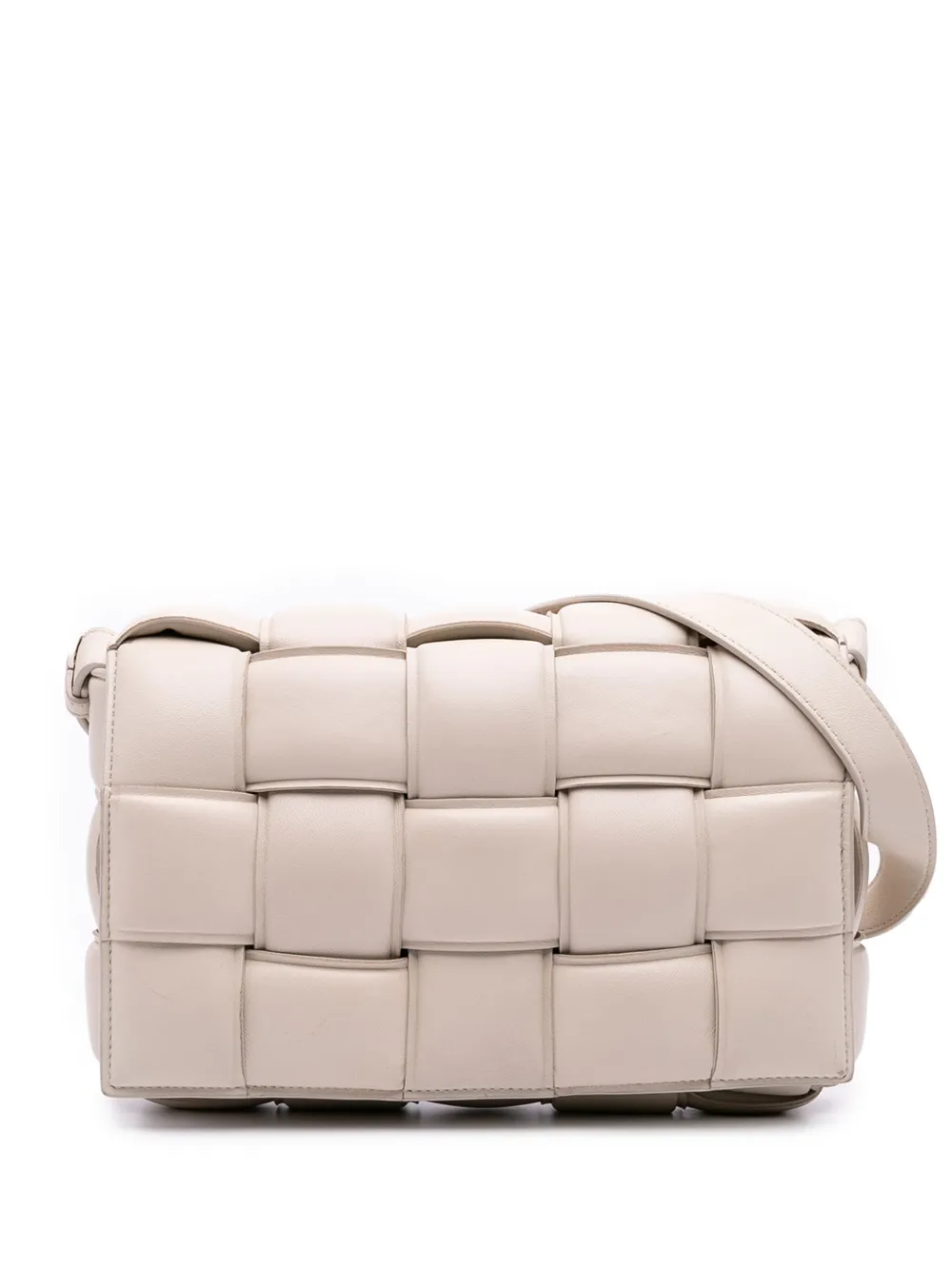 Bottega Veneta Pre-Owned 2012-2025 Nappa Intrecciato Padded Cassette crossbody bag | White | Image 1