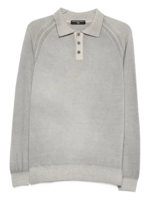 Daniele Fiesoli ribbed-panel polo shirt
