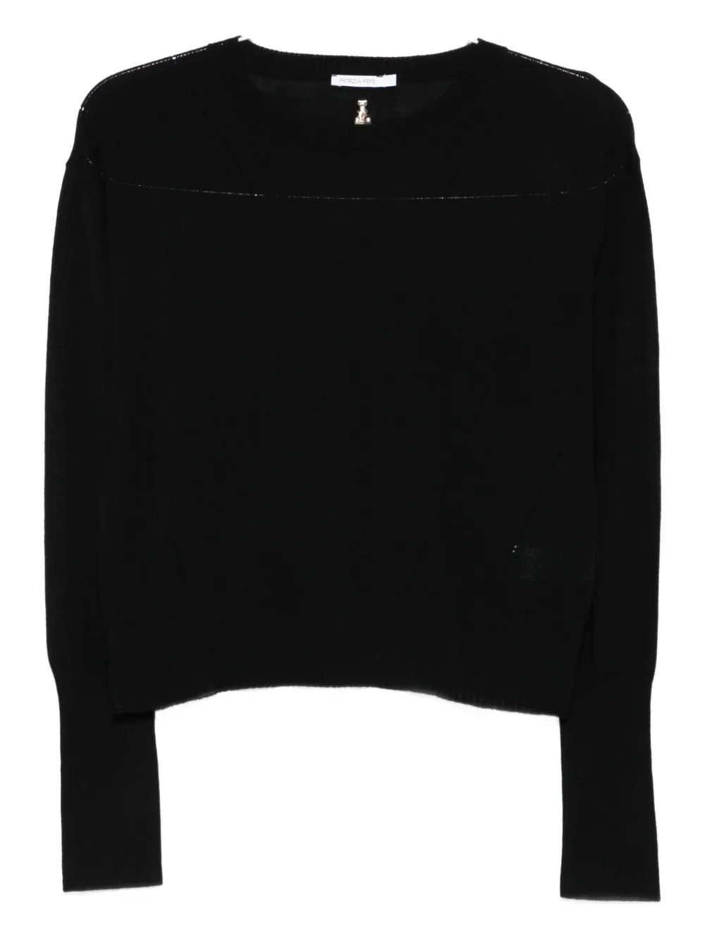 Patrizia Pepe Wool Sweater In Black