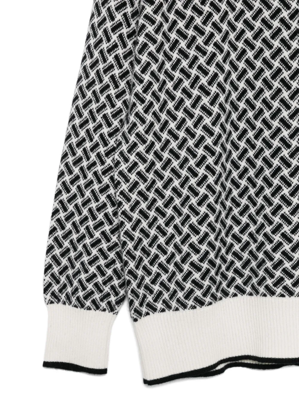 Drumohr Geometric-pattern Turtleneck Sweater In Multi