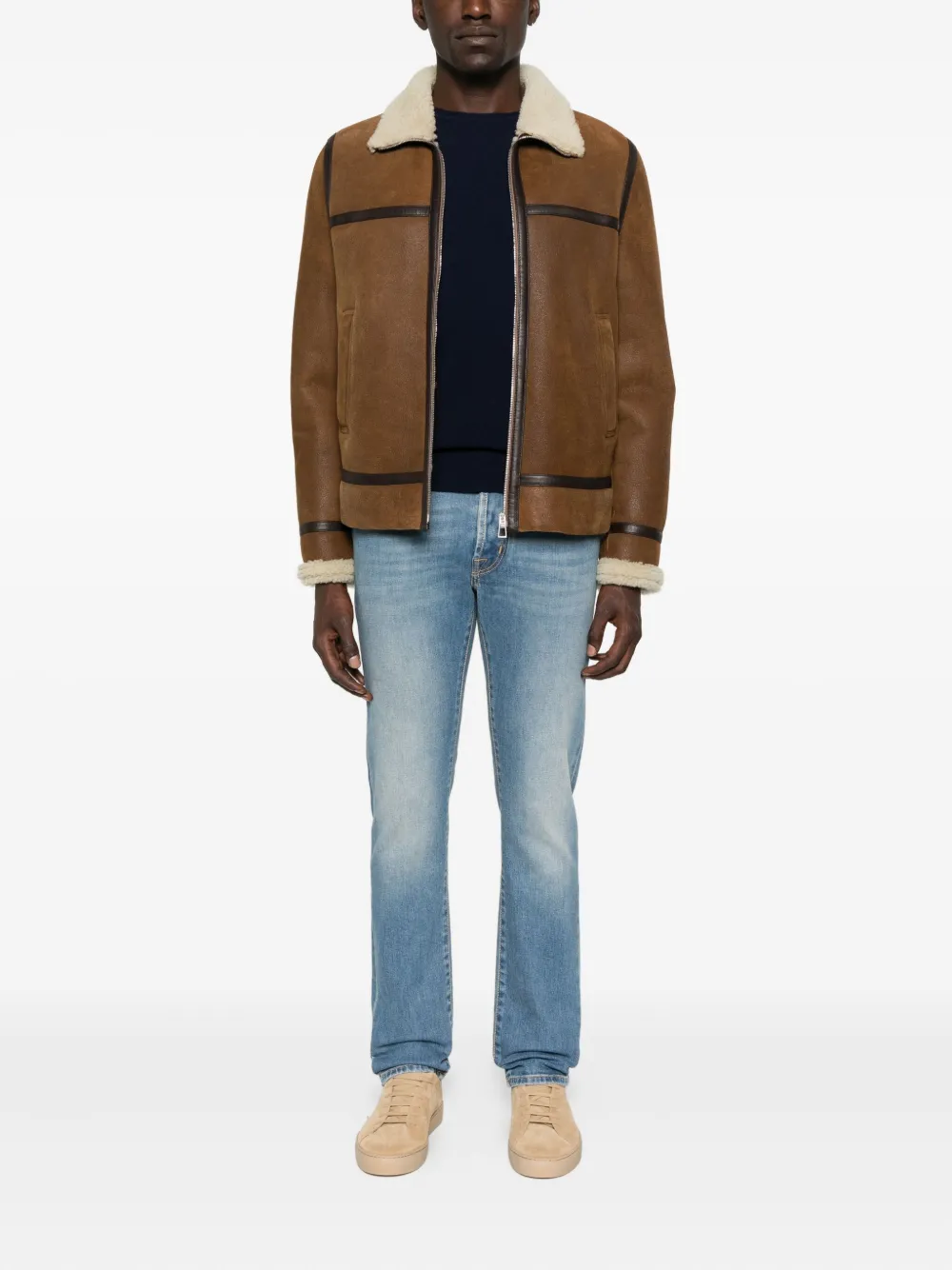 Daniele Fiesoli round-neck cashmere sweater - Blauw