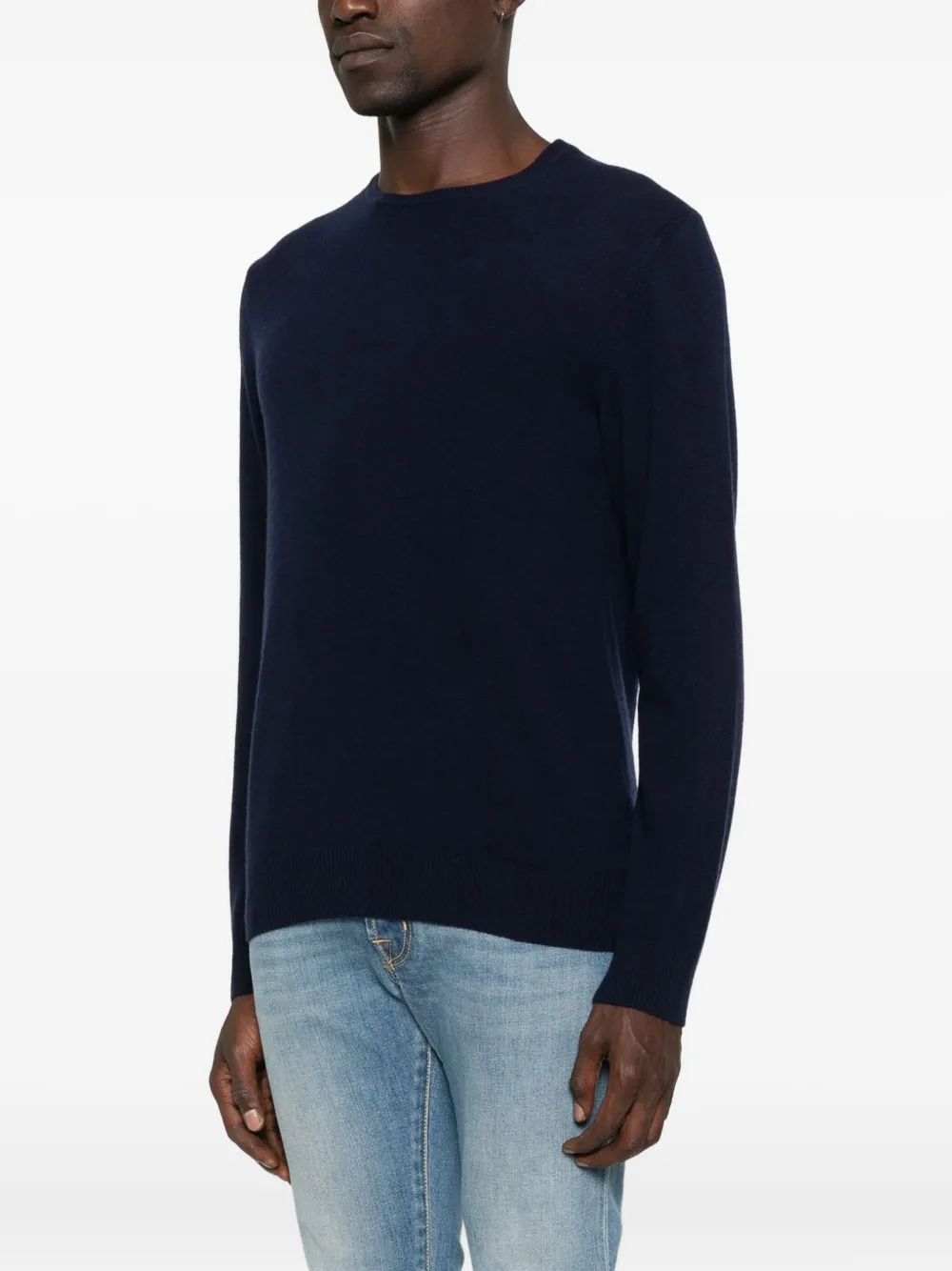Daniele Fiesoli Round-neck Cashmere Sweater In Blue