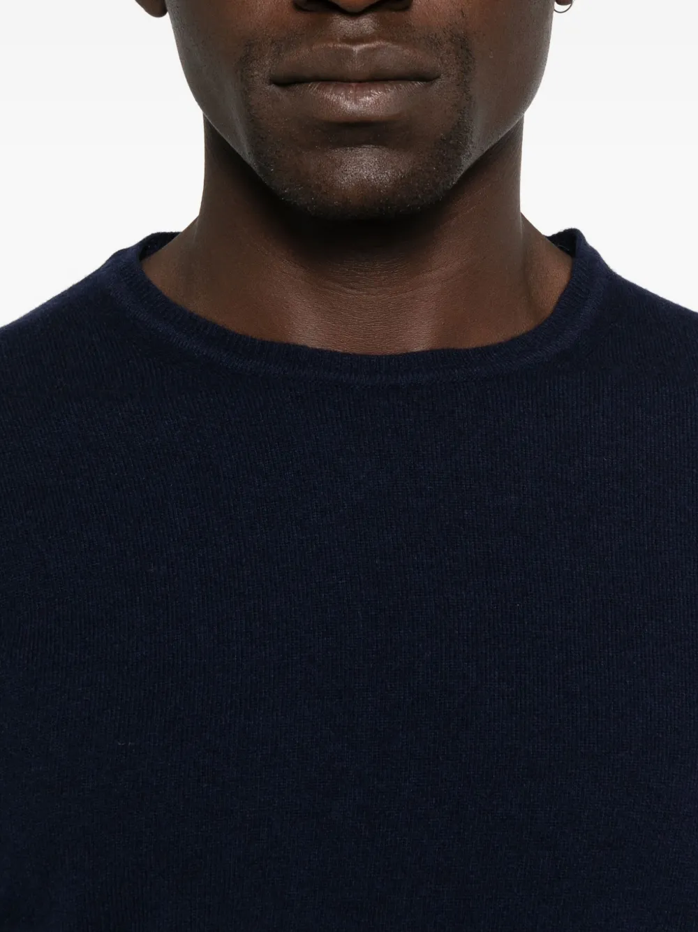 Daniele Fiesoli Round-neck Cashmere Sweater In Blue