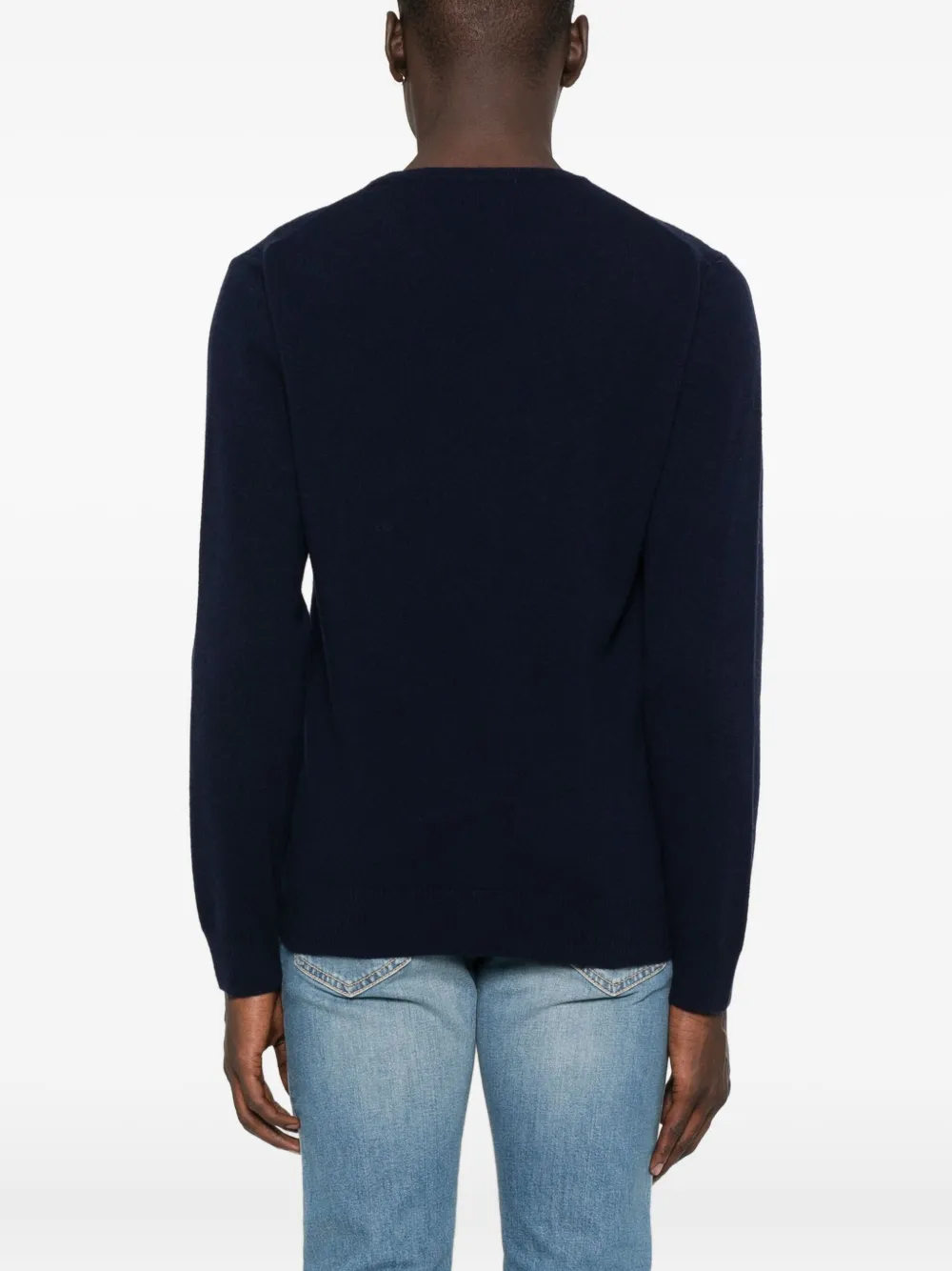 Daniele Fiesoli Round-neck Cashmere Sweater In Blue